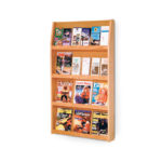 wall-mounted literature display rack