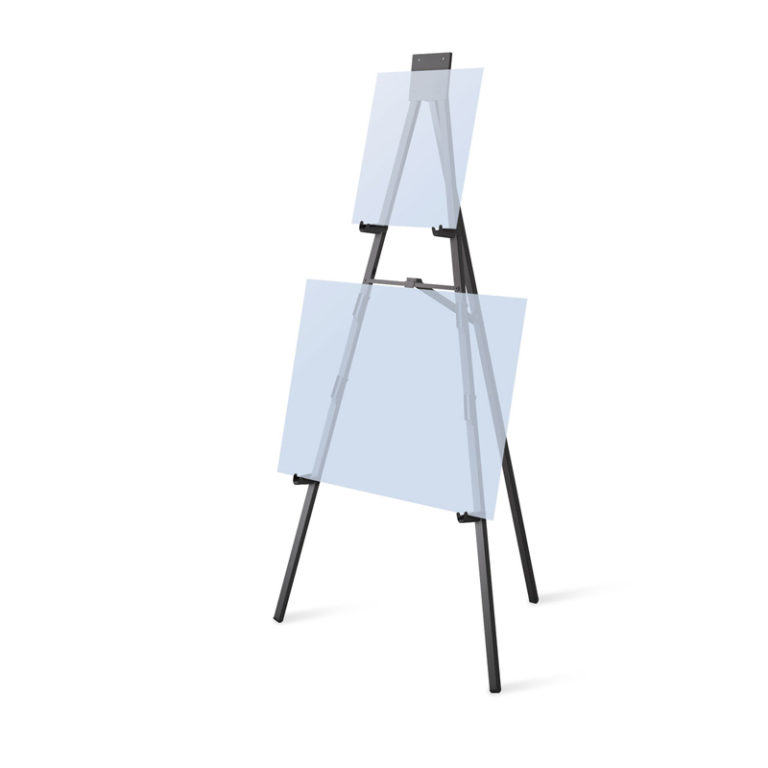 Brass 6foot Easel Portable Sturdy Steel Display Easels IDEC Displays